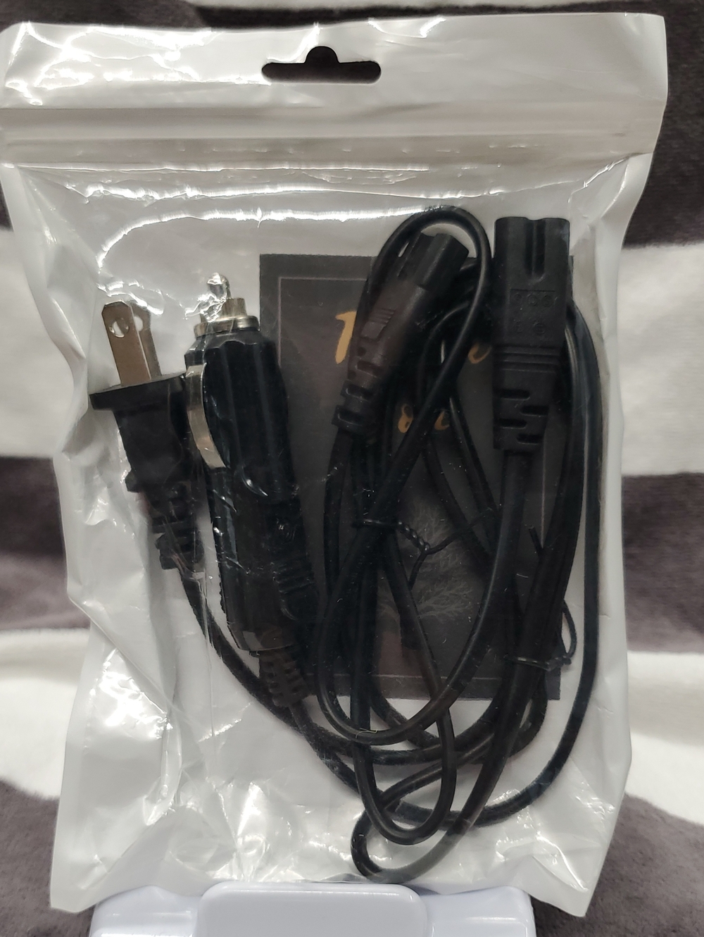 Black Universal Power & Car Charger Cable for Electronics
